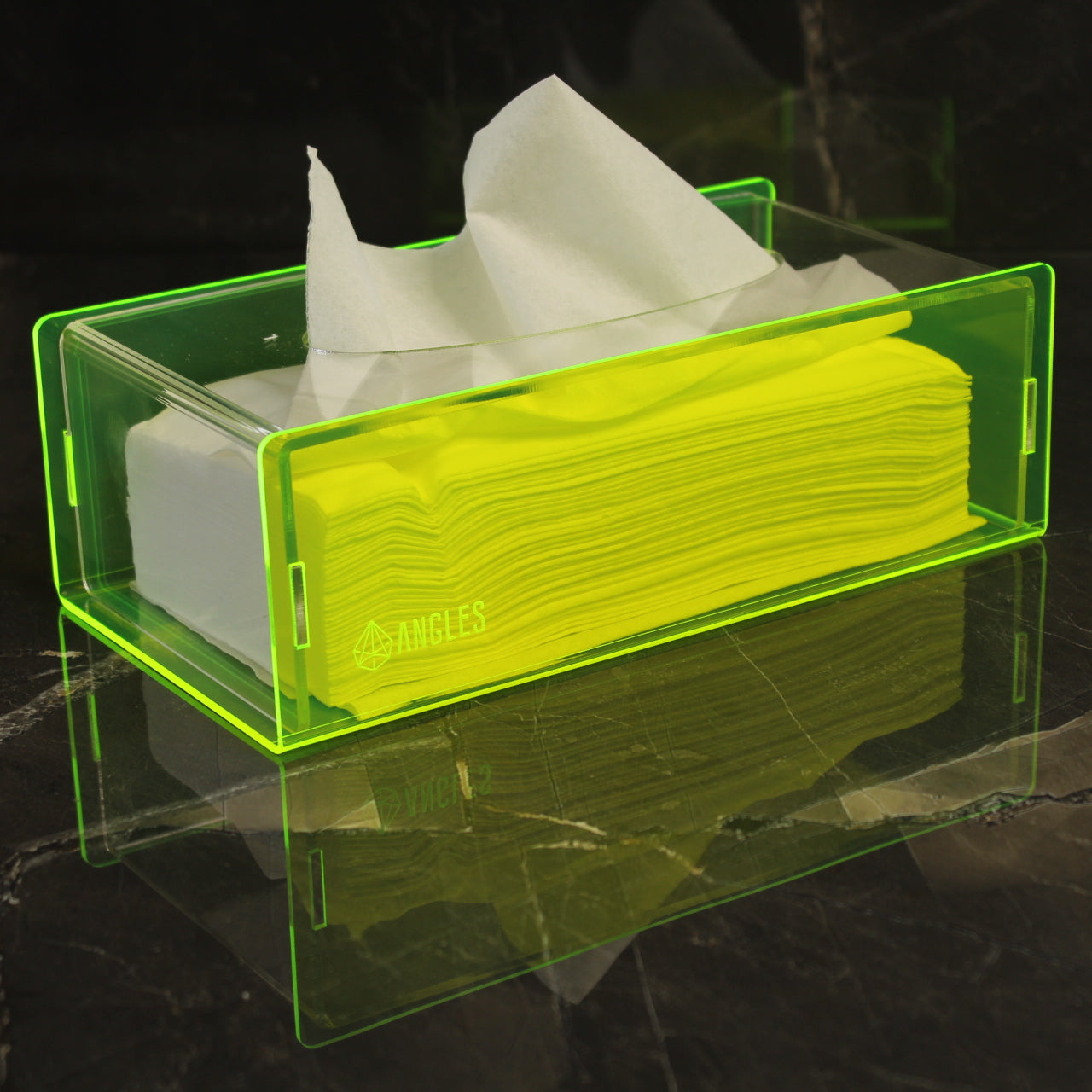 Neon Tissue Box