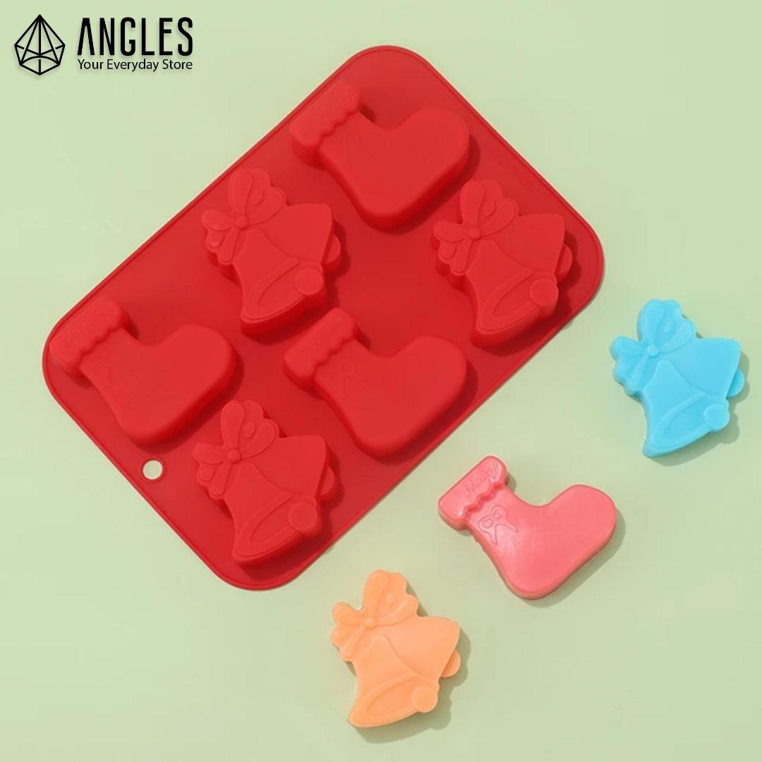 Christmas Bell & Stocking Silicone Cake Mold