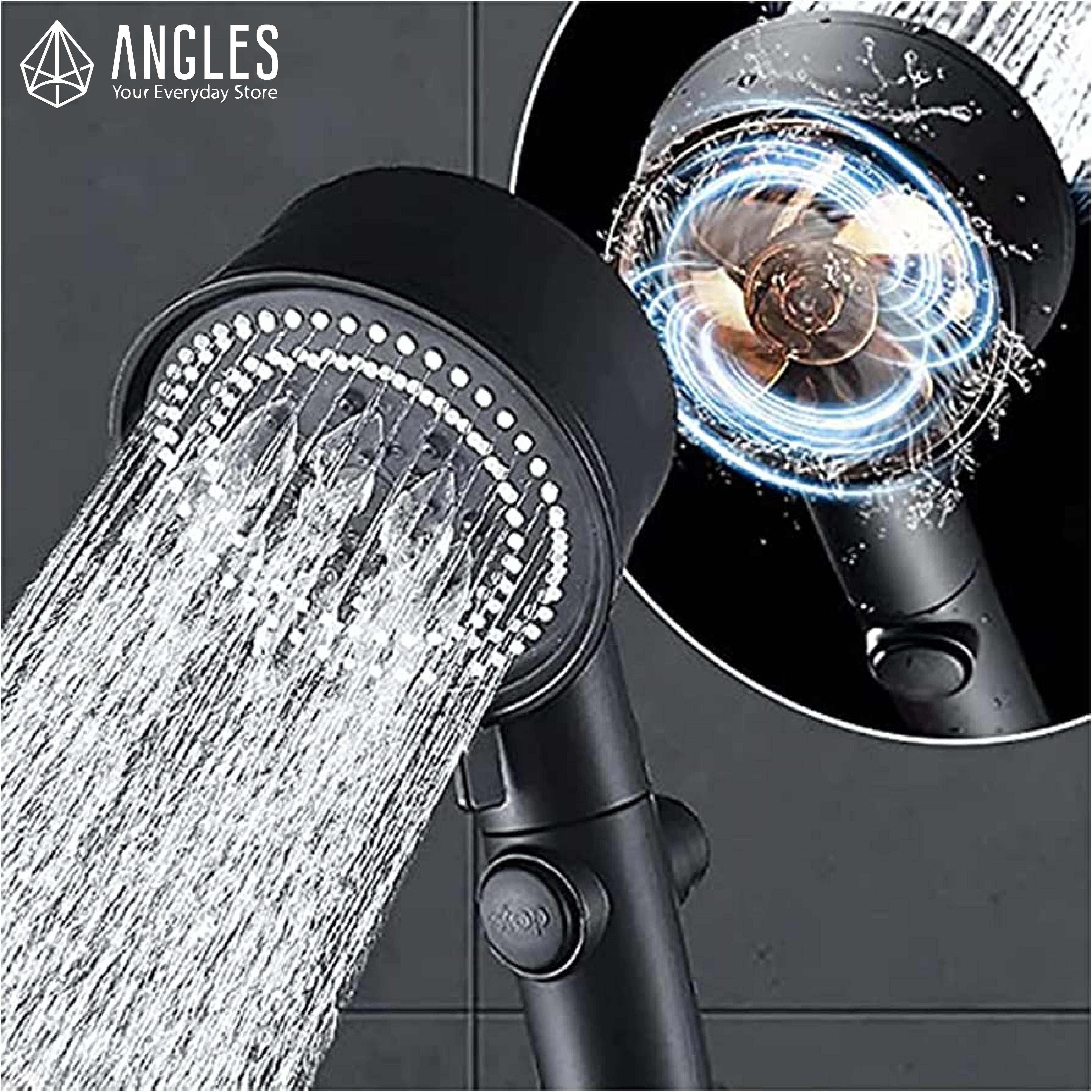 Black Shower Head